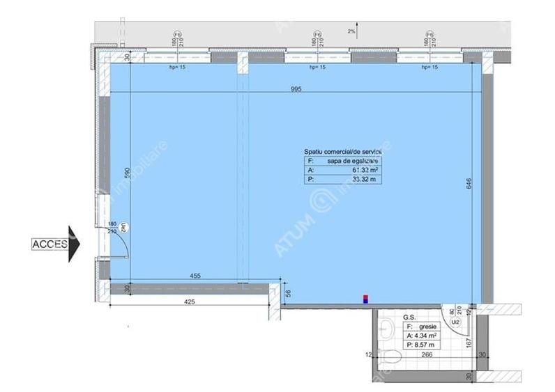 Spatiu comercial cu 2 locuri de parcare zona Pictor Brana din Selimbar - 3