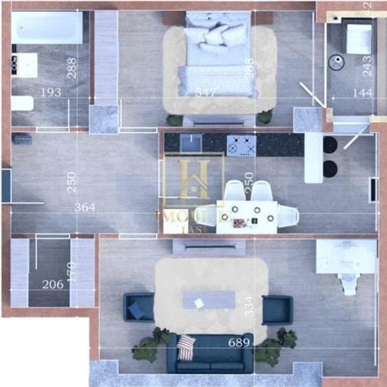 MUTARE IMEDIATA! Apartament 2 camere, Dec., 68mp-Copou - 6