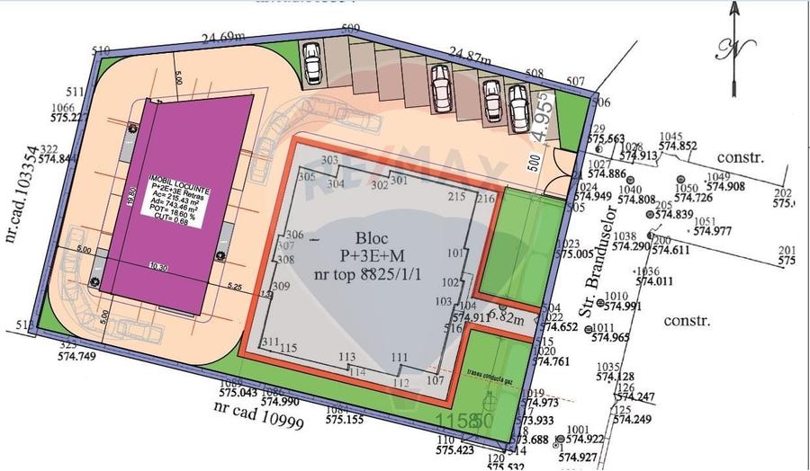 Teren pentru investitie in Brasov | Centrul Civic| A.C. | P+2E+3Er - 8