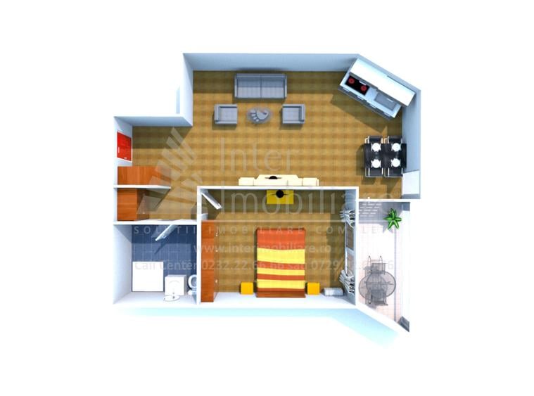 Apartament 2 camere,64 mp,Mamaia Nord,PRIMA LINIE la MARE, Open-space,Cod 161922 - 1