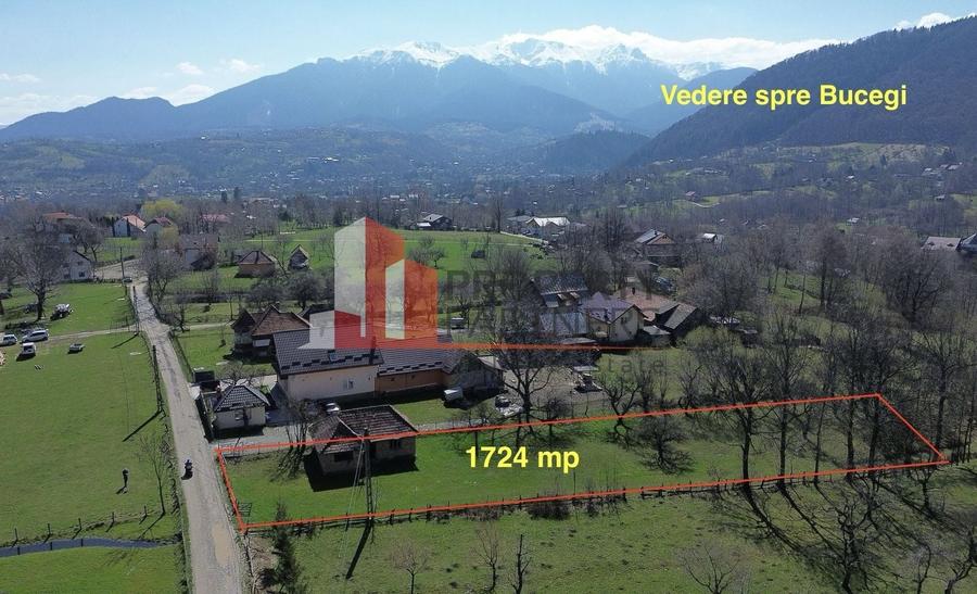 Teren  1.742 mp Bran Predeluț  | utilități | 21 m front stradal - 1