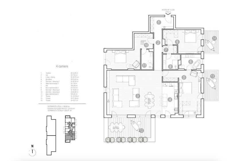 Penthouse cu terasa spectaculoasa ?i vedere la lac / 260 mp - 7