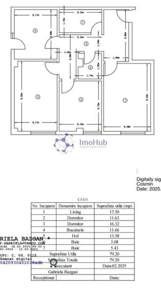 Apartament cu 3 camere în Bucium