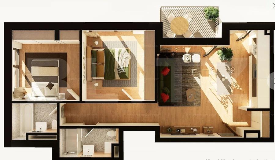 Apartament 3 camere | 72 mp | 2 balcoane | constructie noua | zona Dunarii - 1