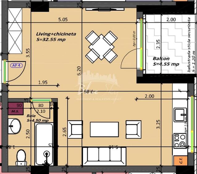 Studio pe malul lacului, Mamaia – Pret 65.600 Eur+TVA - 4