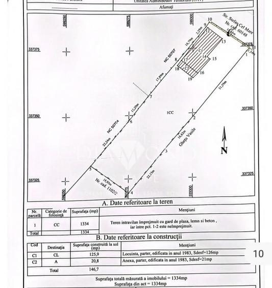 Teren intravilan, 1334mp, 100e/ mp Afumati str. Stefan cel Mare - 7