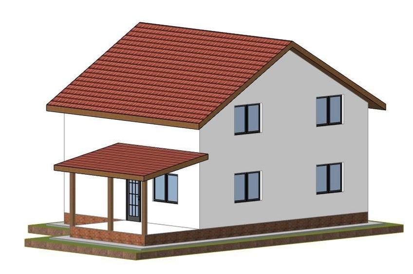 Casa noua, P+E, 5 camere, 2 bai, terasa, teren 400mp, in Lilieci, strada Rozelor - 21