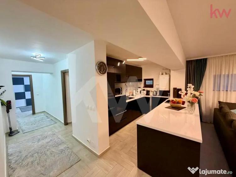 Apartament cu 3 camere semidecomandat, mobilat în Central