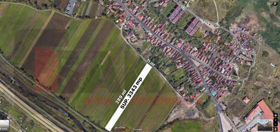 Teren Intravilan, 3343 mp, deschidere la 2strazi, plan drept |SkyView - 7