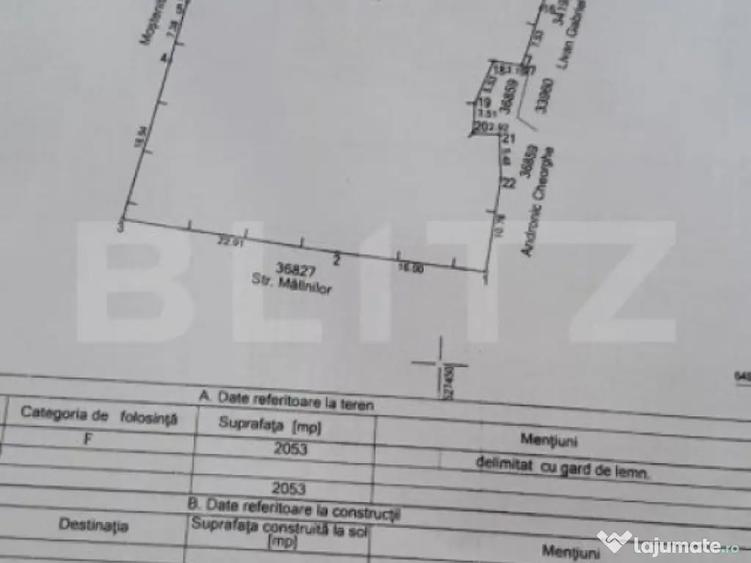 Teren intravilan 2053 mp - centru Vatra Dornei - 1