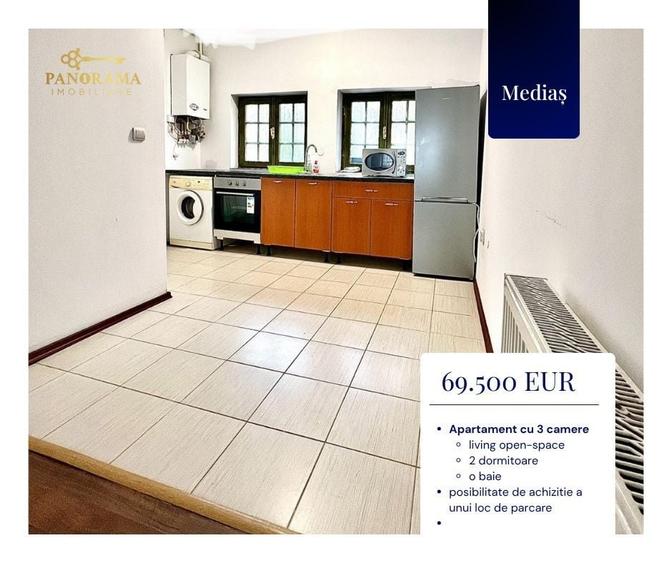 Apartament de 70 mp la parter, situat în zona centrală - 1