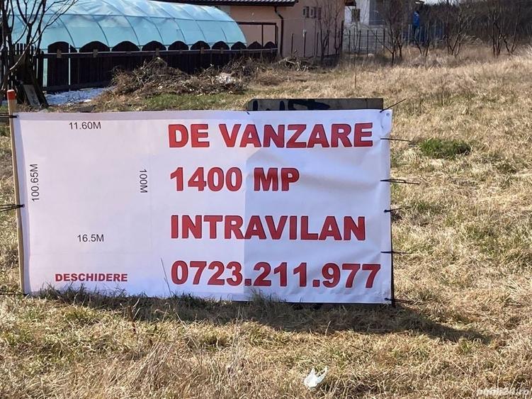 Teren de 1400 mp, în Izvorani