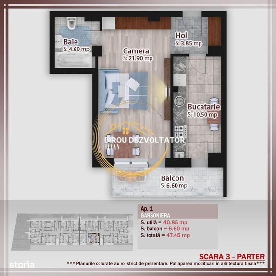 Studio Vedere Libera Pallady Parcul Teilor STB Pret promo - 1