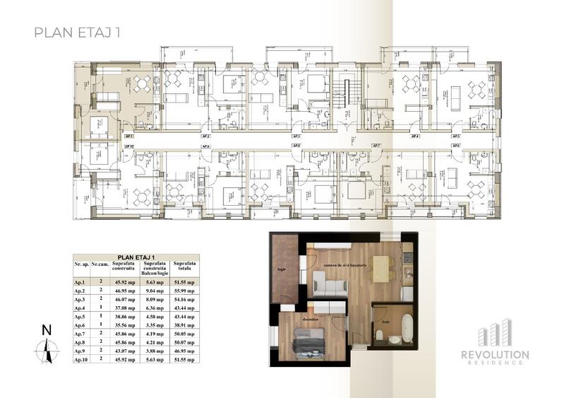 NEW! COMISION 0% - Apartamente cu 2 camere - Oltului 13A, Baia Mare - 6