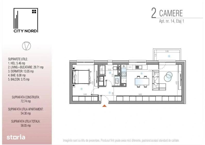 Apartament 2 camere - 3