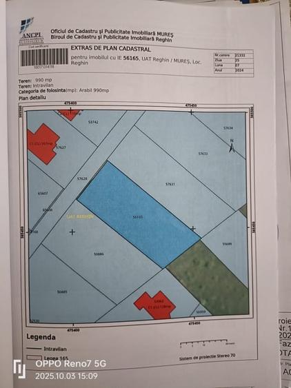 Teren de vânzare 1000 mp cu autorizație de construcție - 3