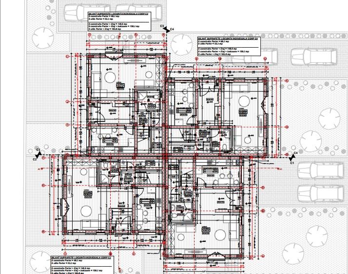 Casa tip cvatruplex,4 camere, mp teren, Zona Terra - 2