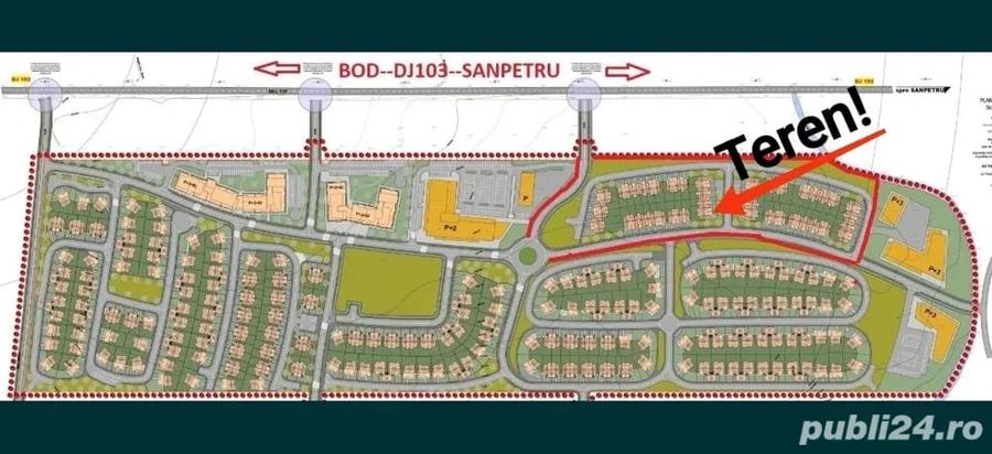 Teren intravilan la 8 km de Bra?ov, la intrare in Bod dinspre Sanpetru - 3