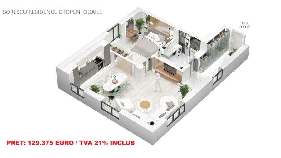 Sorescu Residence - Apartamente cu 2 camere, parcare, lift - 6