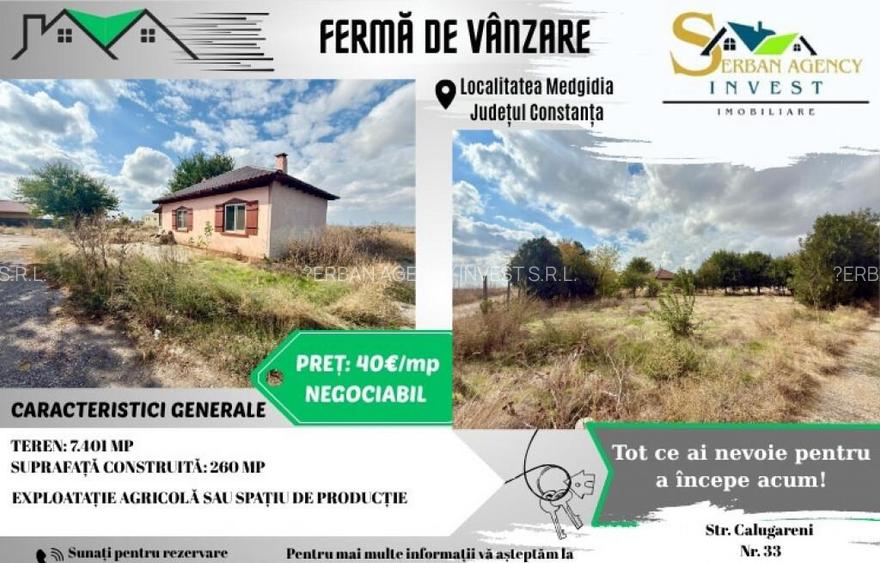 Ferma in Medgidia, zona Tortomanu Ferma in Medgidia, zona Tortomanu