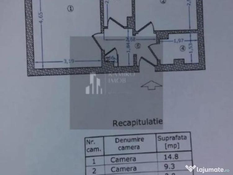 Vand apartament 2 camere in zona Brancoveanu Huedin etaj 10 din 10 - 9