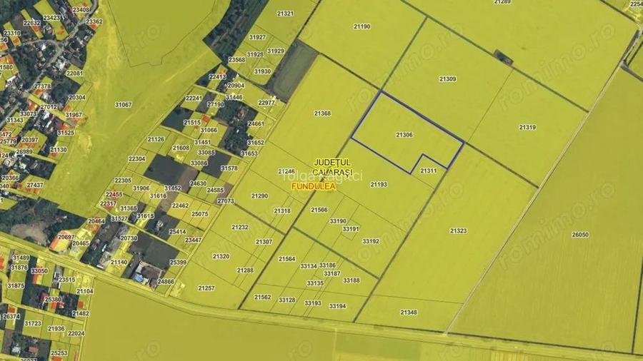 TEREN INTRAVILAN FUNDULEA 63.000 MP , jUD. CALARASI DE VANZARE