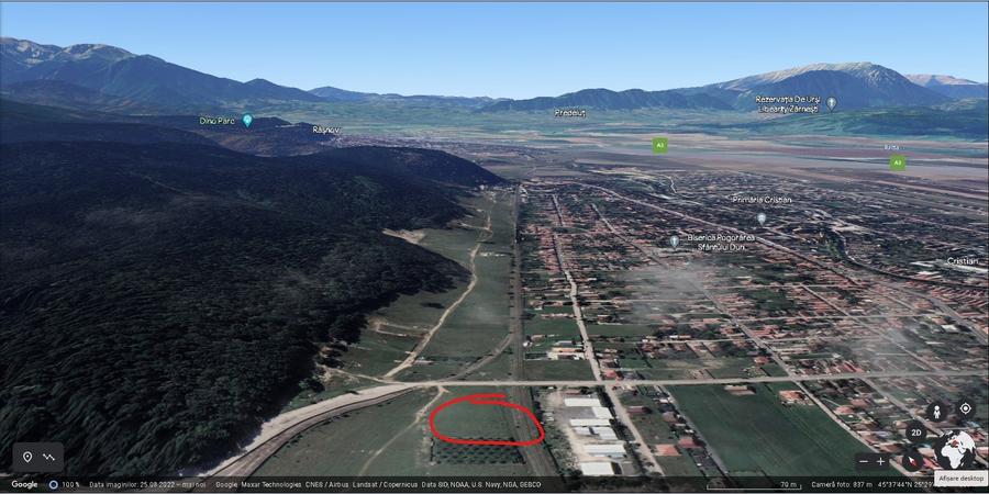 Vanzare teren 825 mp , Cristian langa liziera padurii - 3