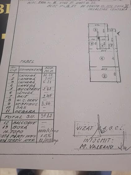 Vand apartament 3 - 7