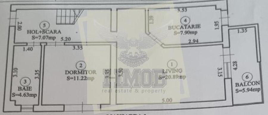 Apartament  4 camere 2 bai si loc parcare zona Valea Aurie - 31