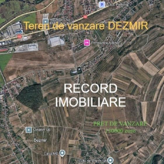 Teren intravilan 1200 mp, front 22 m Dezmir zona Planoarelor - 1