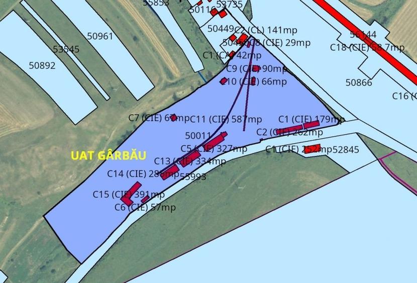Teren constructii cu deschidere la asfalt - 1