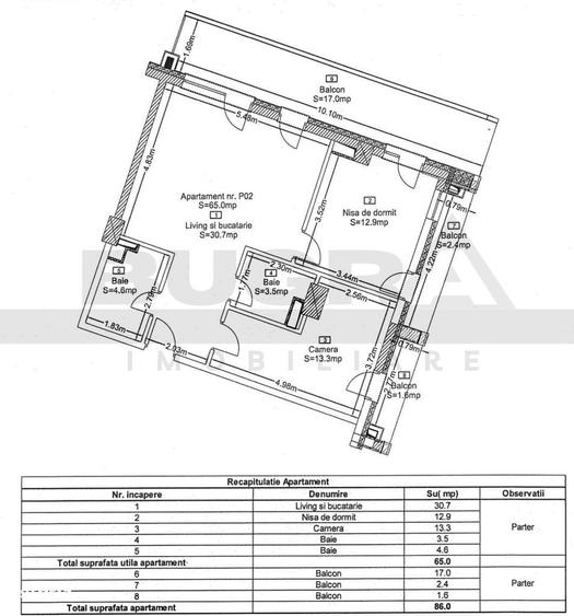 Apartament de 3 camere, 86mp, bloc nou, zona Golden Tulip - 2