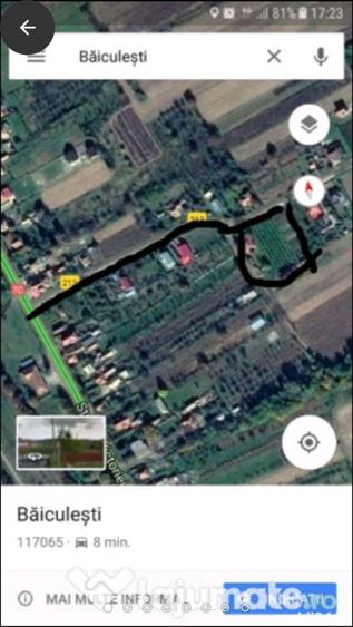 Teren de 1500 mp, în Băiculești