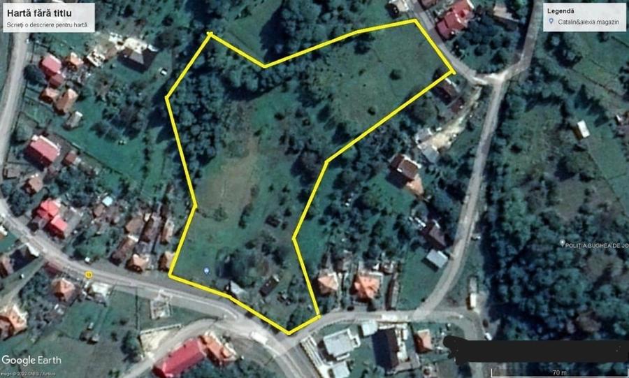 Teren Construcții intravilan de 2582 mp, în Bughea de Jos