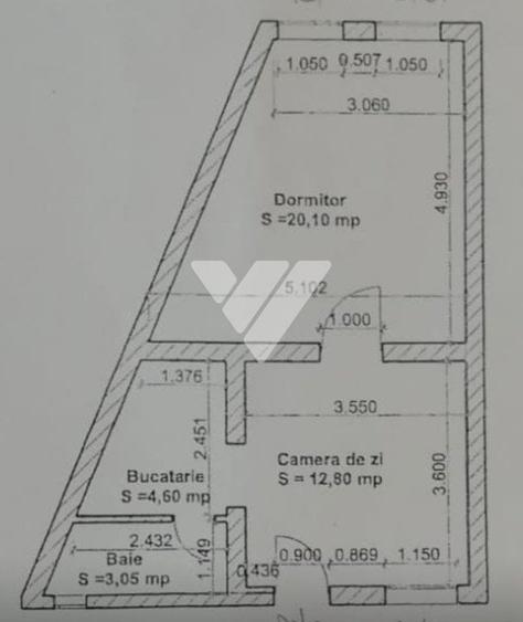 Apartament 2 camere mobilat etaj 1 - zona Centrala Sibiu - 1