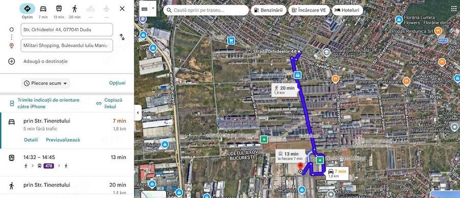 Teren Intravilan 718 mp, deschidere 29,58 m Chiajna, Str. Orhideelor 44 - 1