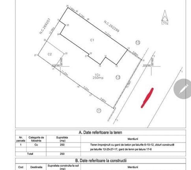Teren de vanzare 250 mp, zona Bucurestii Noi - metrou Straulesti - 1