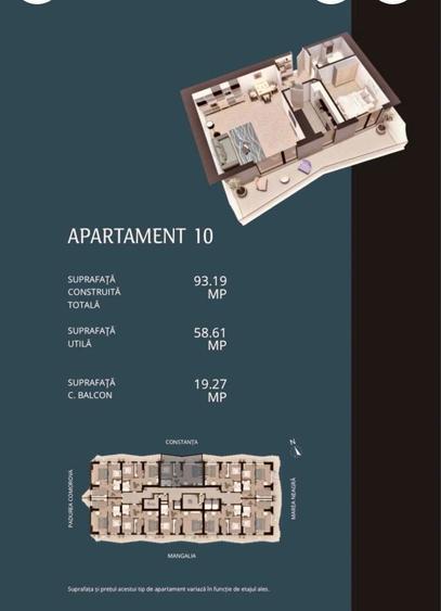 Apartament cu 2 camere in proiectul exclusivist Olimp Tower - 1