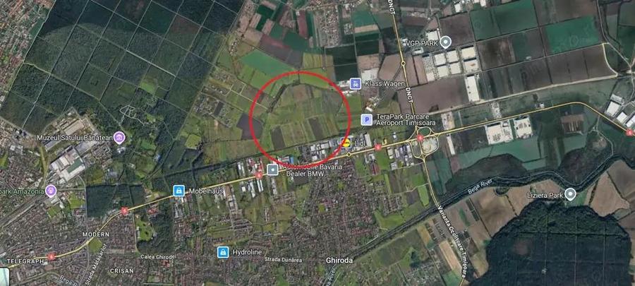 Ghiroda - Teren extravilan pt PUZ - S: 10.000 mp - 1