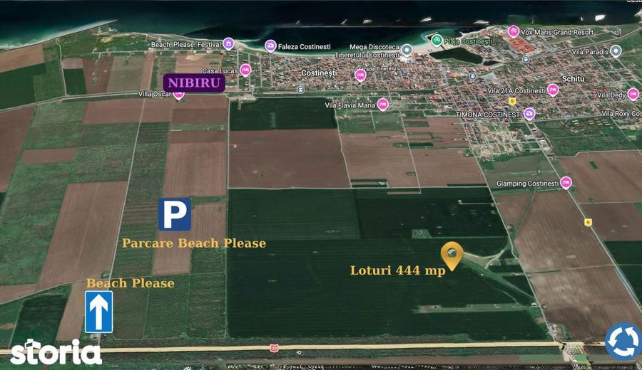 Avans 500 euro - Teren de investitie la Mare! Statiunea Costinesti 444 - 7