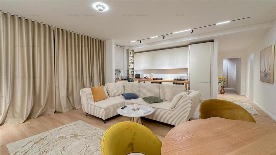 Apartament cu 3 camere decomandat, mobilat în Tractorul