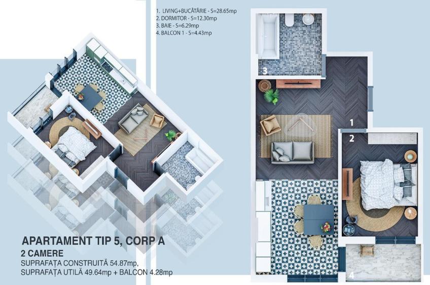 Direct Dezvoltator apartamente premium,la cheie ,de la 65.000 eur - 5