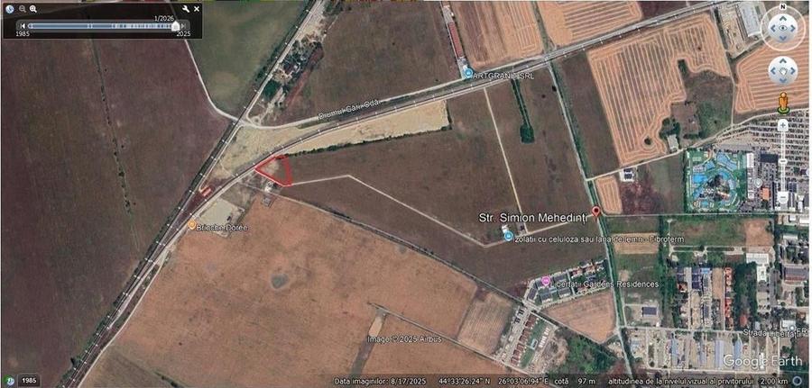 Teren extravilan 3759mp / fs 82ml / Otopeni / Drumul Garii - 1