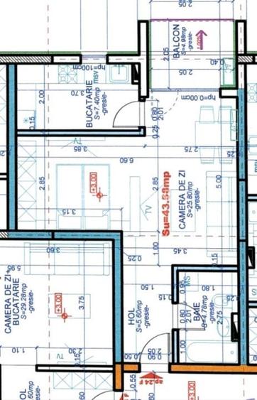 Apartament 1 camera,43,58 mp utili, Calea Aradului Apartament 1 camera,43,58 mp utili, Calea Aradului