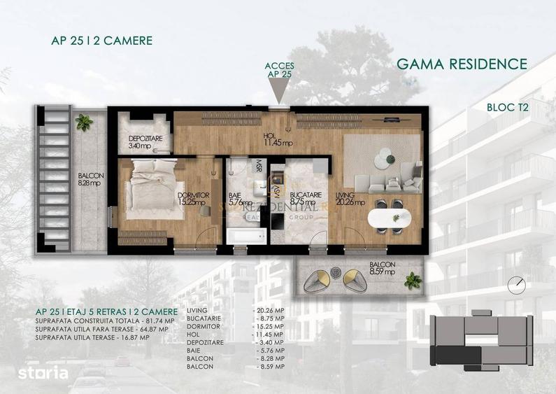 Vanzare apartament modern cu 2 camere, 2 balcoane, Soseaua Oltenitei - 7