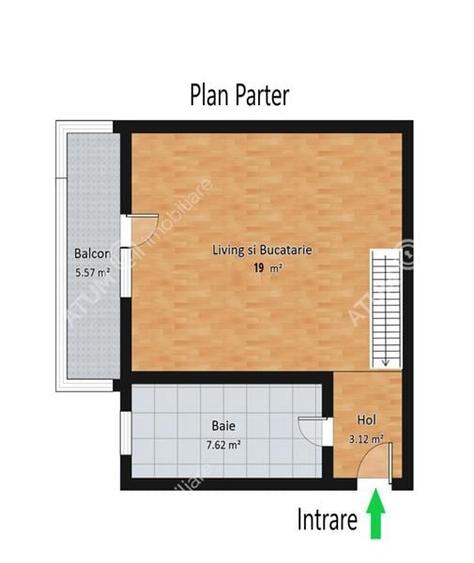 Apartament cu 3 camere 2 bai si balcon in zona Rahovei din Sibiu - 6