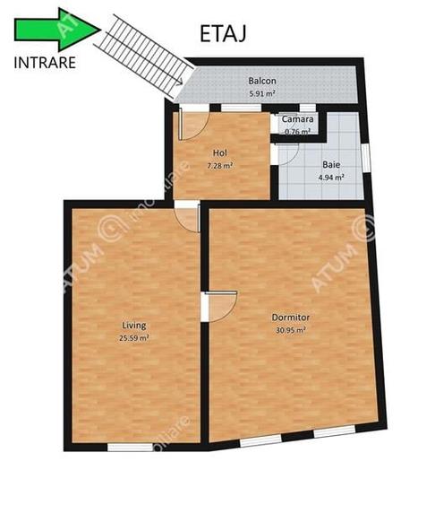 Casa individuala cu 3 camere si 200mp teren in centru istoric Sibiu - 23