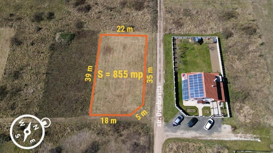 Teren de vanzare Mosnita Veche 855mp - 4