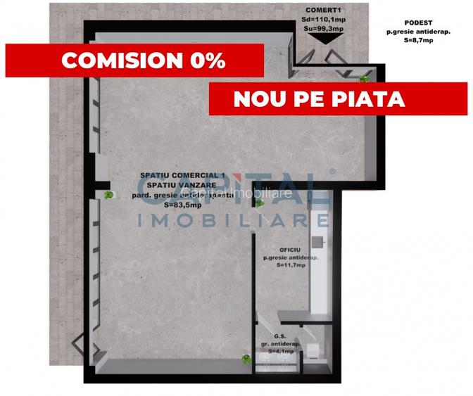 Comision 0%! Spatii Comerciale de Vanzare - Cartier Transilvania - Lacul Noua