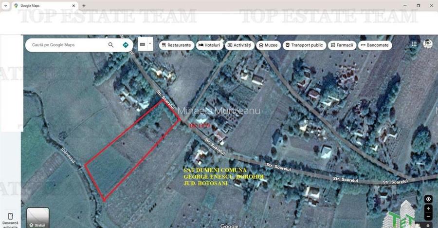 Teren de la 14 km de Dorohoi, Botosani (Sipotei)